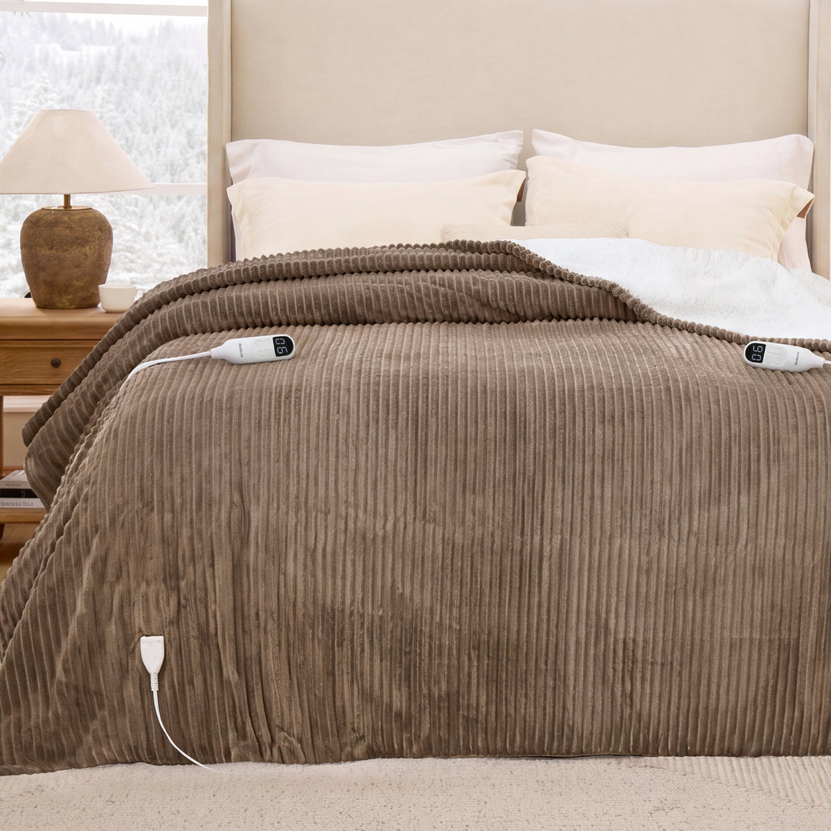 Ribbed Heated Blanket