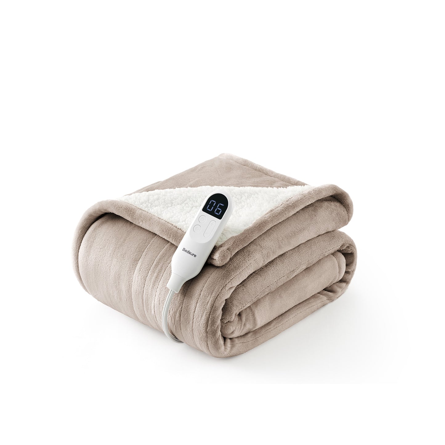 Solid Flannel Heated Blanket