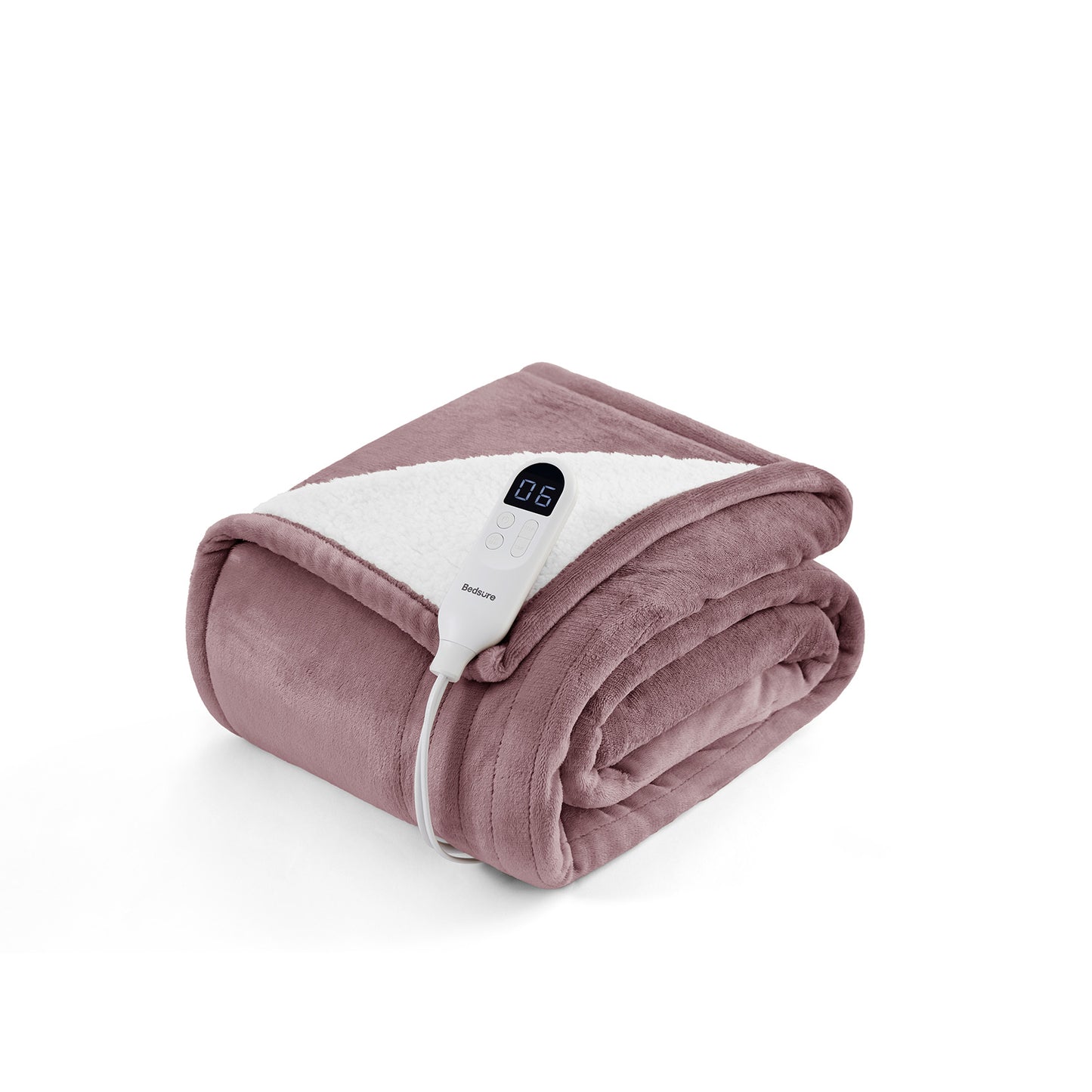 Solid Flannel Heated Blanket