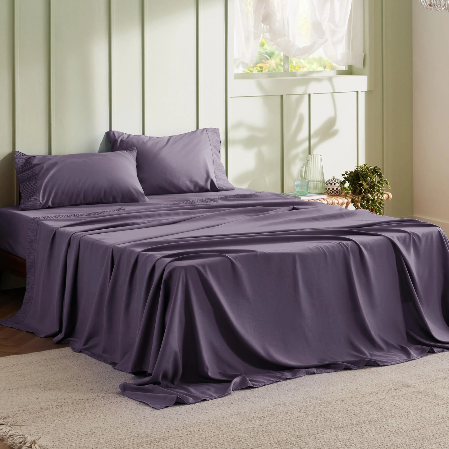 Ruched Sheet Set