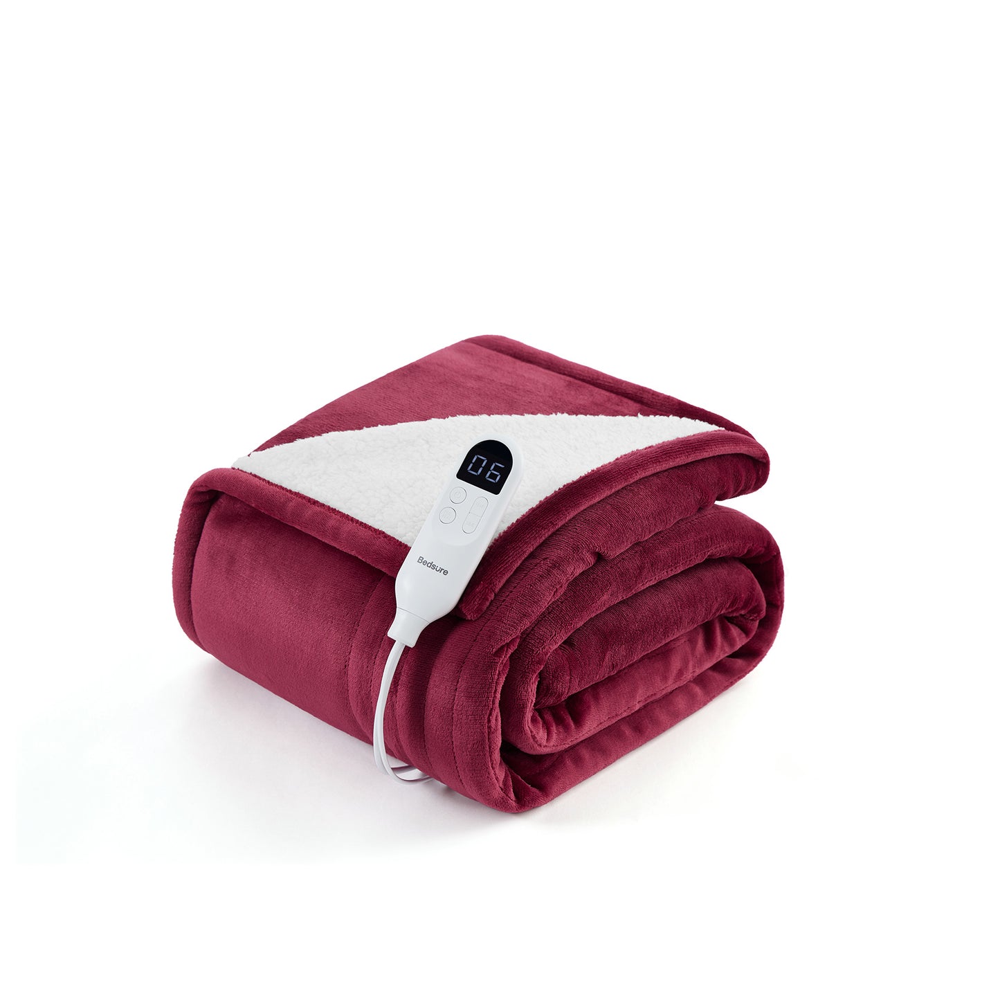 Solid Flannel Heated Blanket
