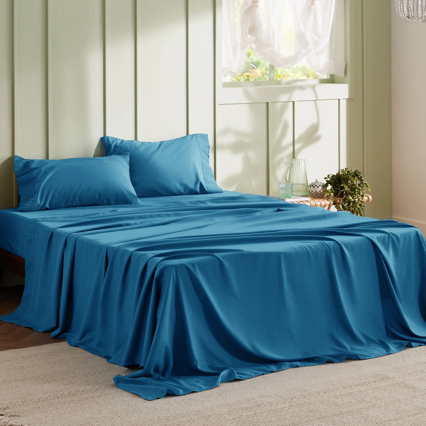 Ruched Sheet Set