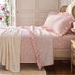 Ruffled Cotton-Like Gingham Sheet Set