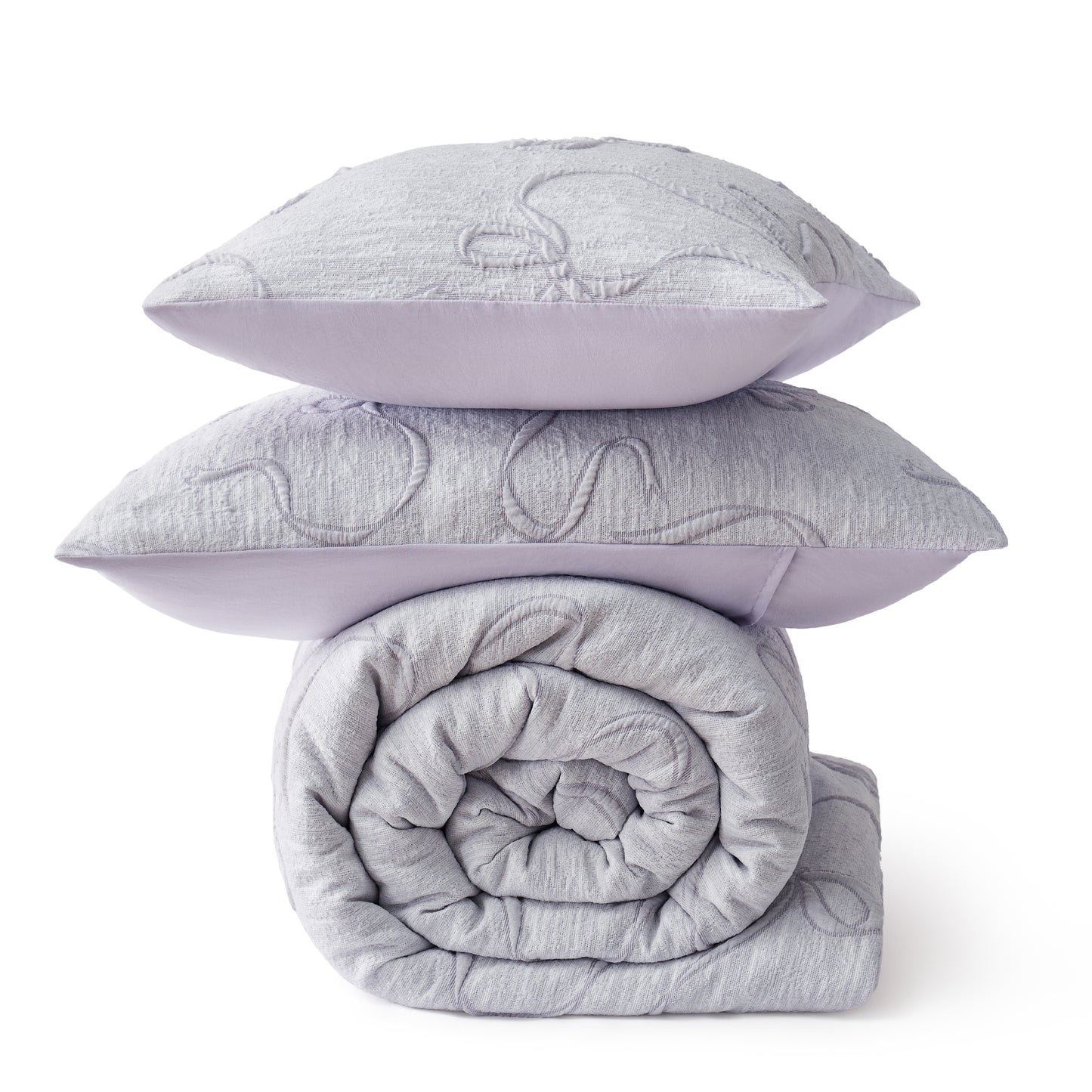 Graceful Bow Jacquard Comforter Set