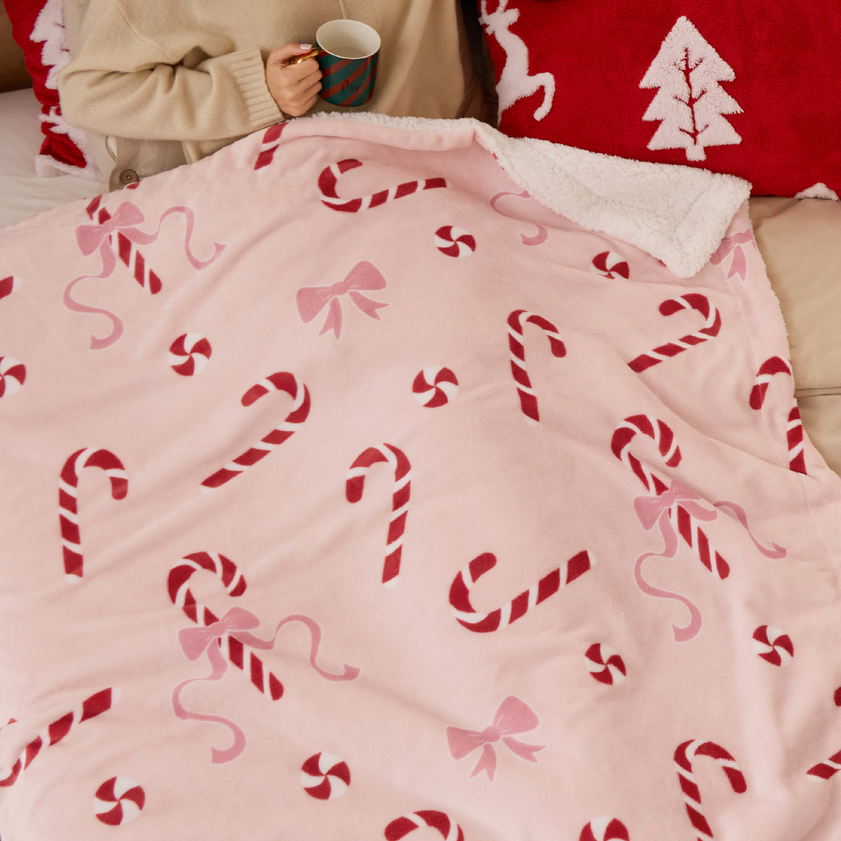 Christmas Fuzzy Sherpa Blanket