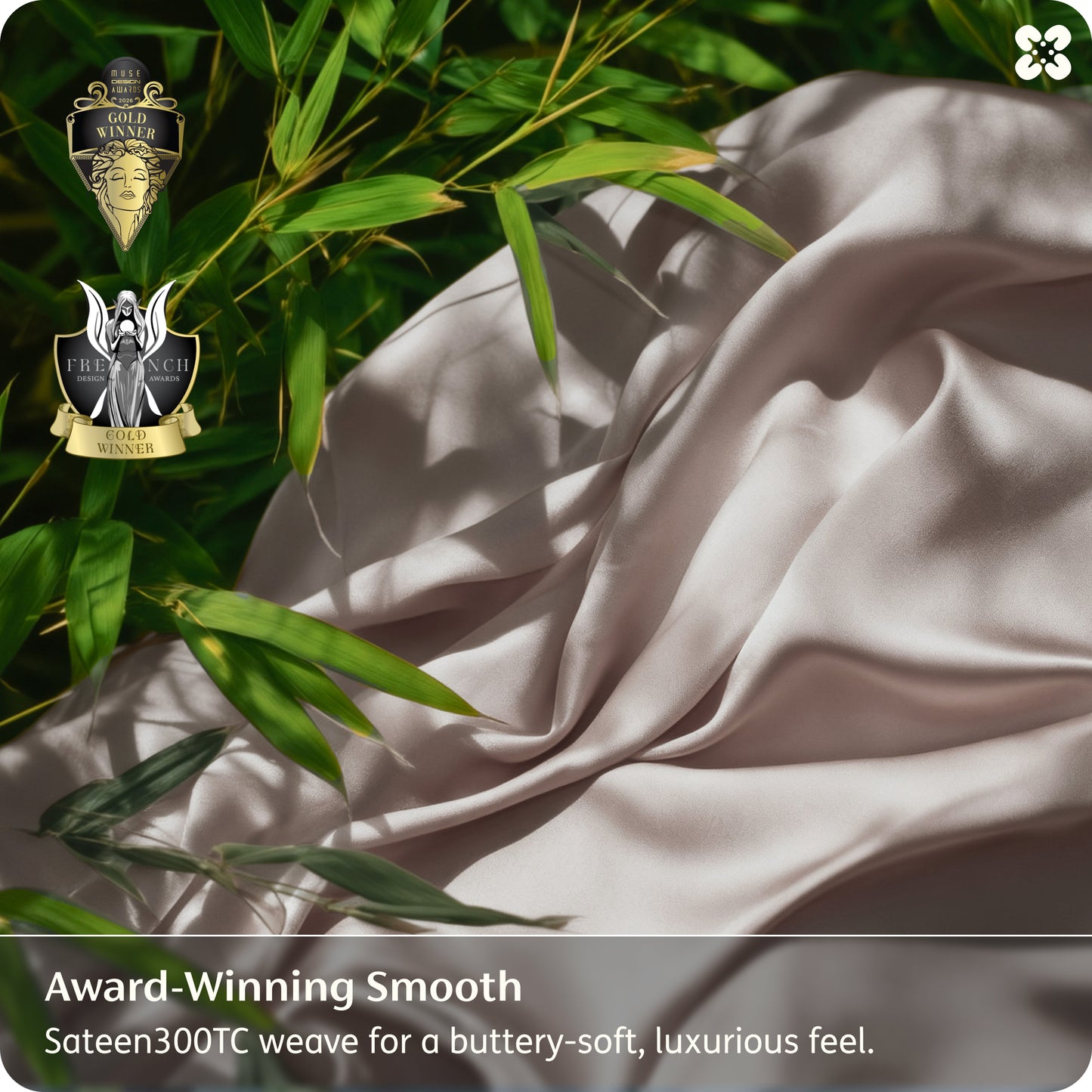 PureWoven™ Organically Grown Bamboo Viscose Fitted Sheet Set