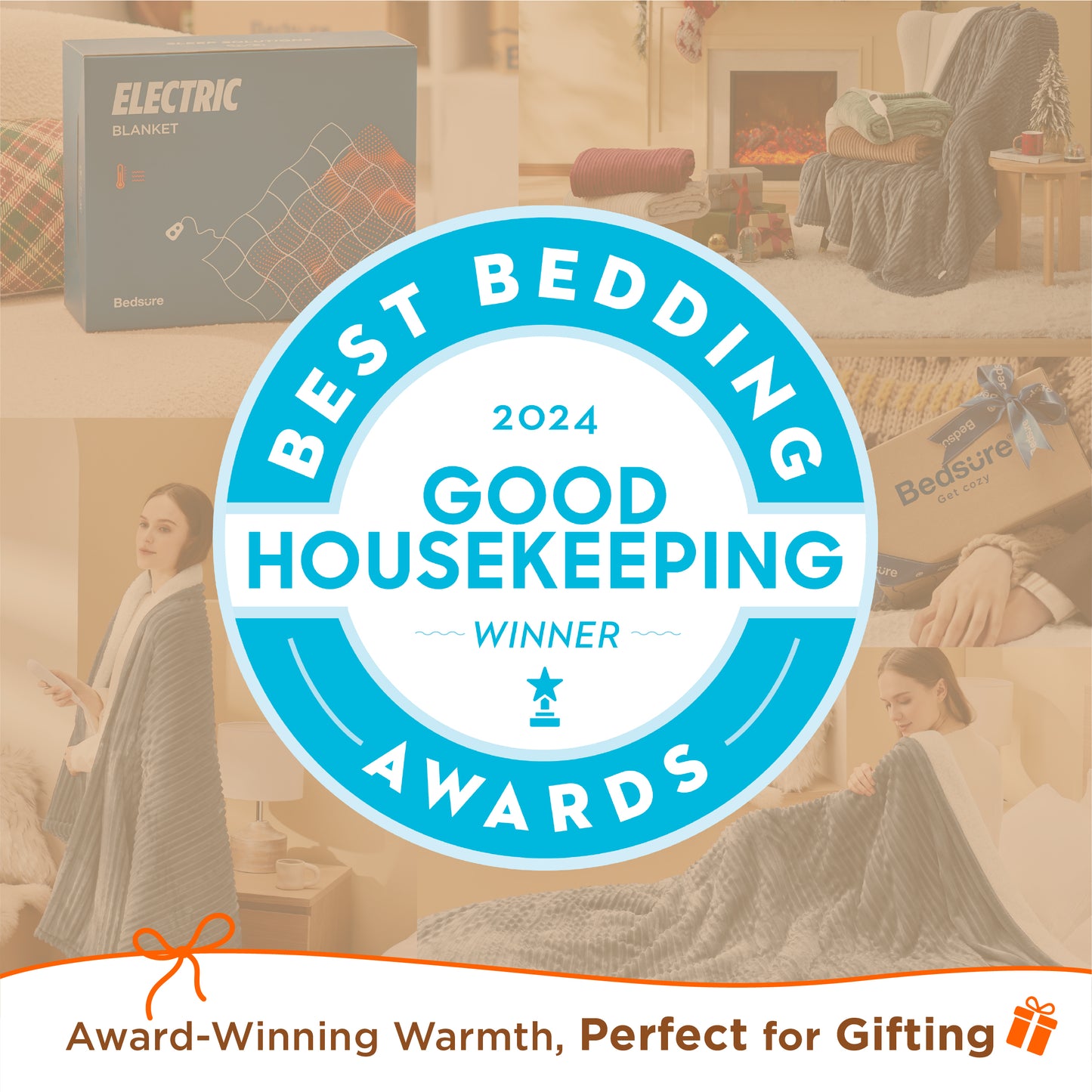 GentleSoft® Ribbed Heated Blanket