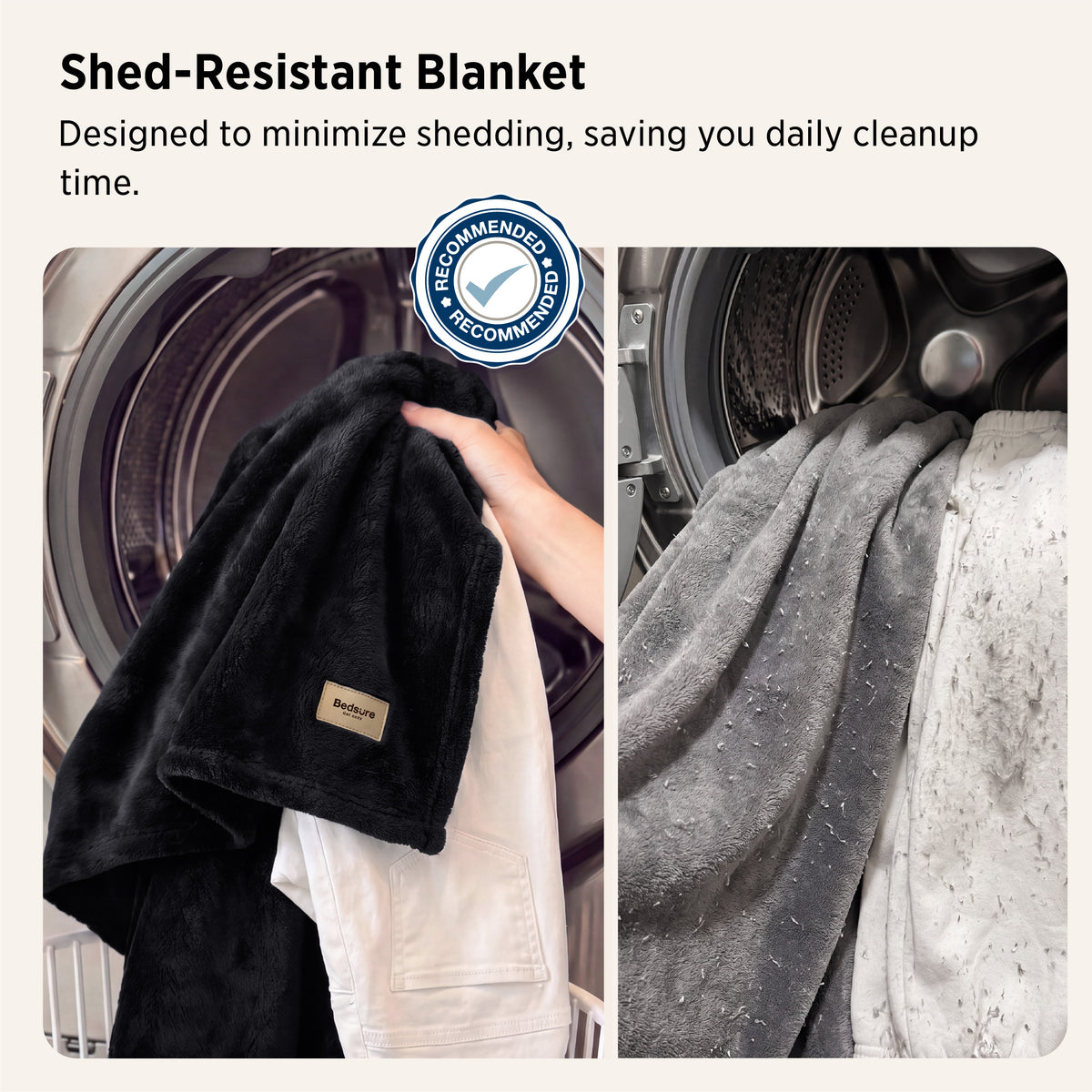 Shed-Resistant & Anti-Static Blanket