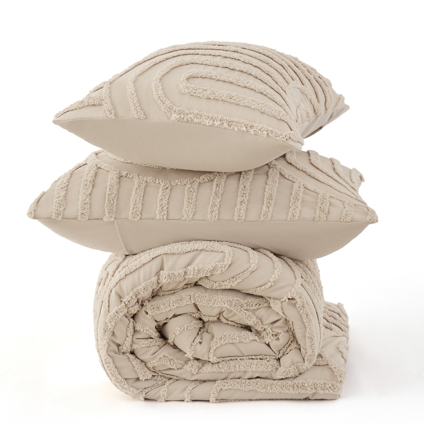 Fluffy Arch Tufted Comforter Set