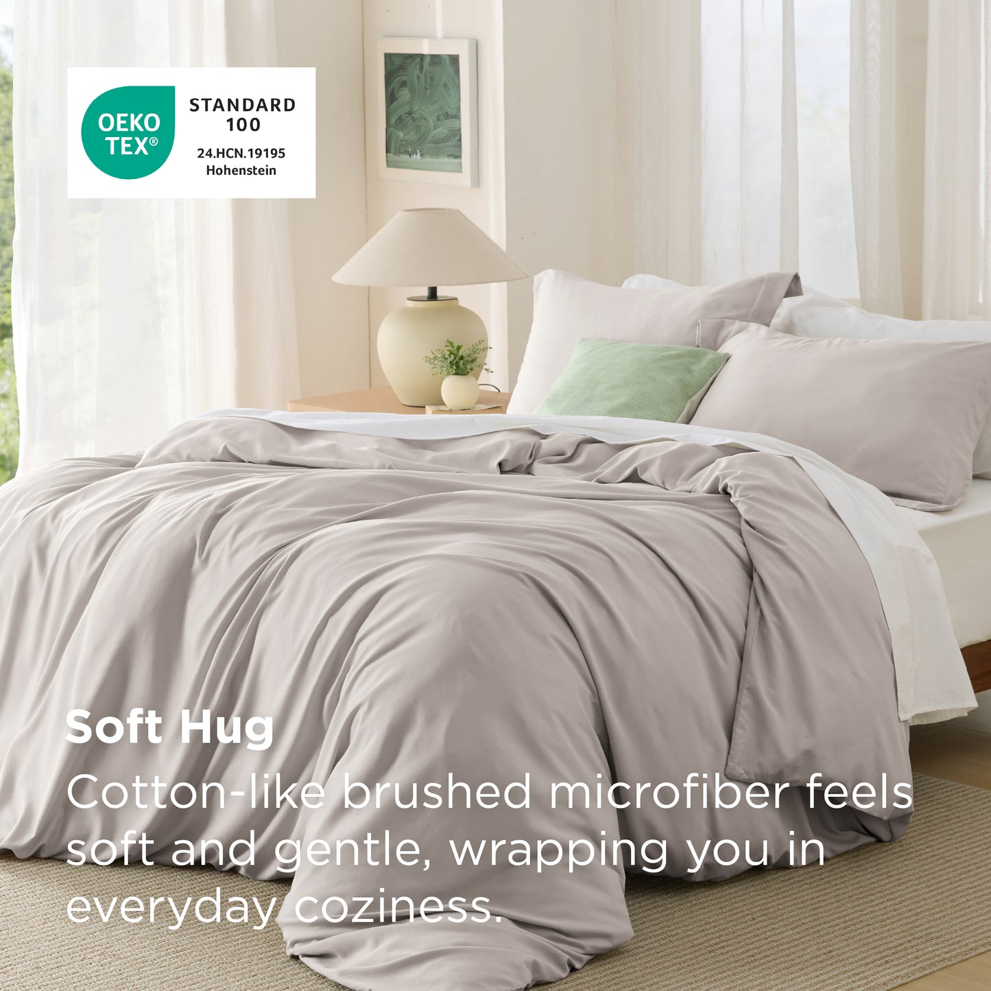 Brushed Microfiber Duvet Cover Set