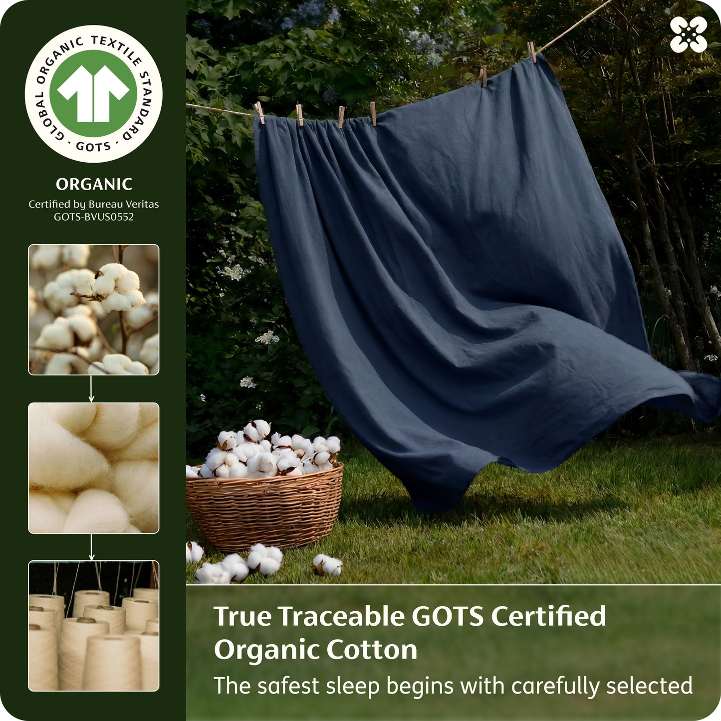 PureWoven™ Organic Cotton Sheet Set