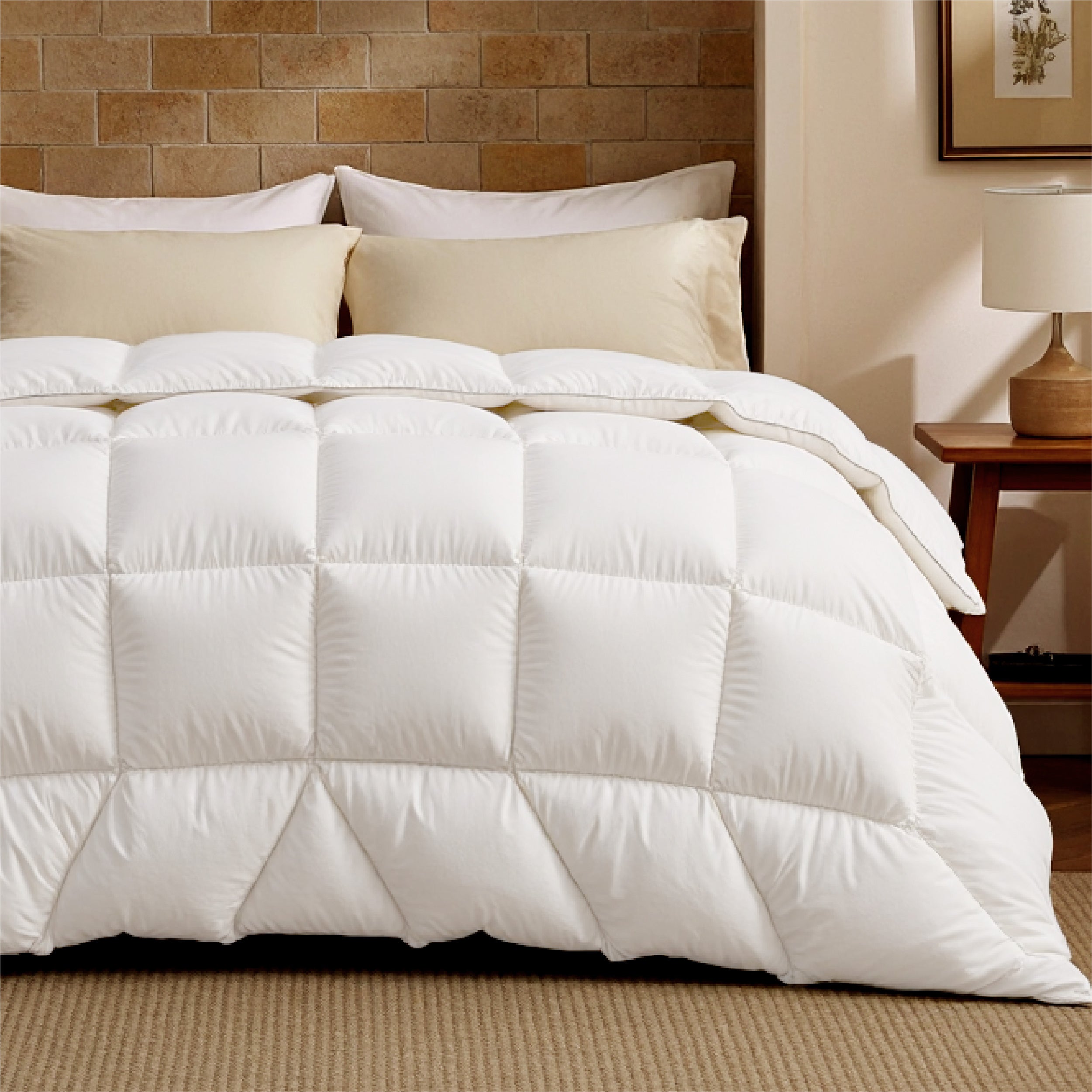 White Duck Down Feather Comforter