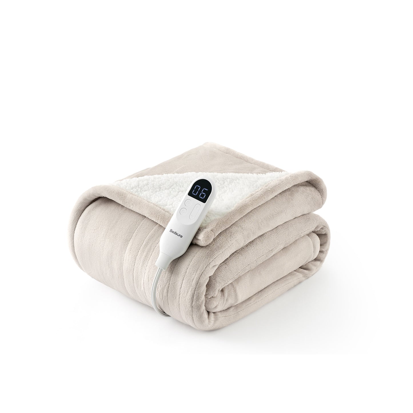 Solid Flannel Heated Blanket