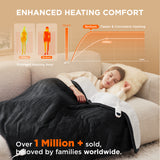 Bedsure Electric Heated Flannel Blanket