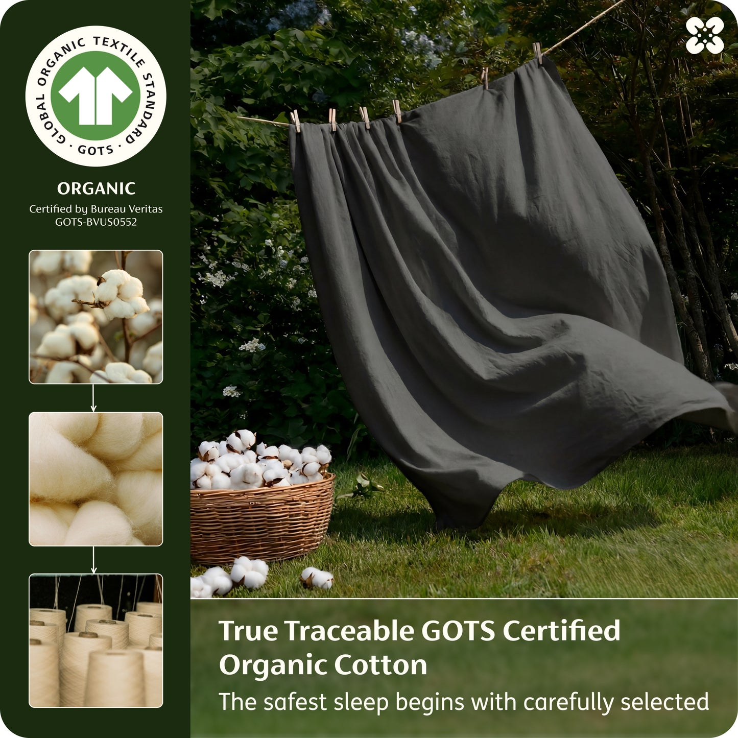 PureWoven™ Organic Cotton Sheet Set