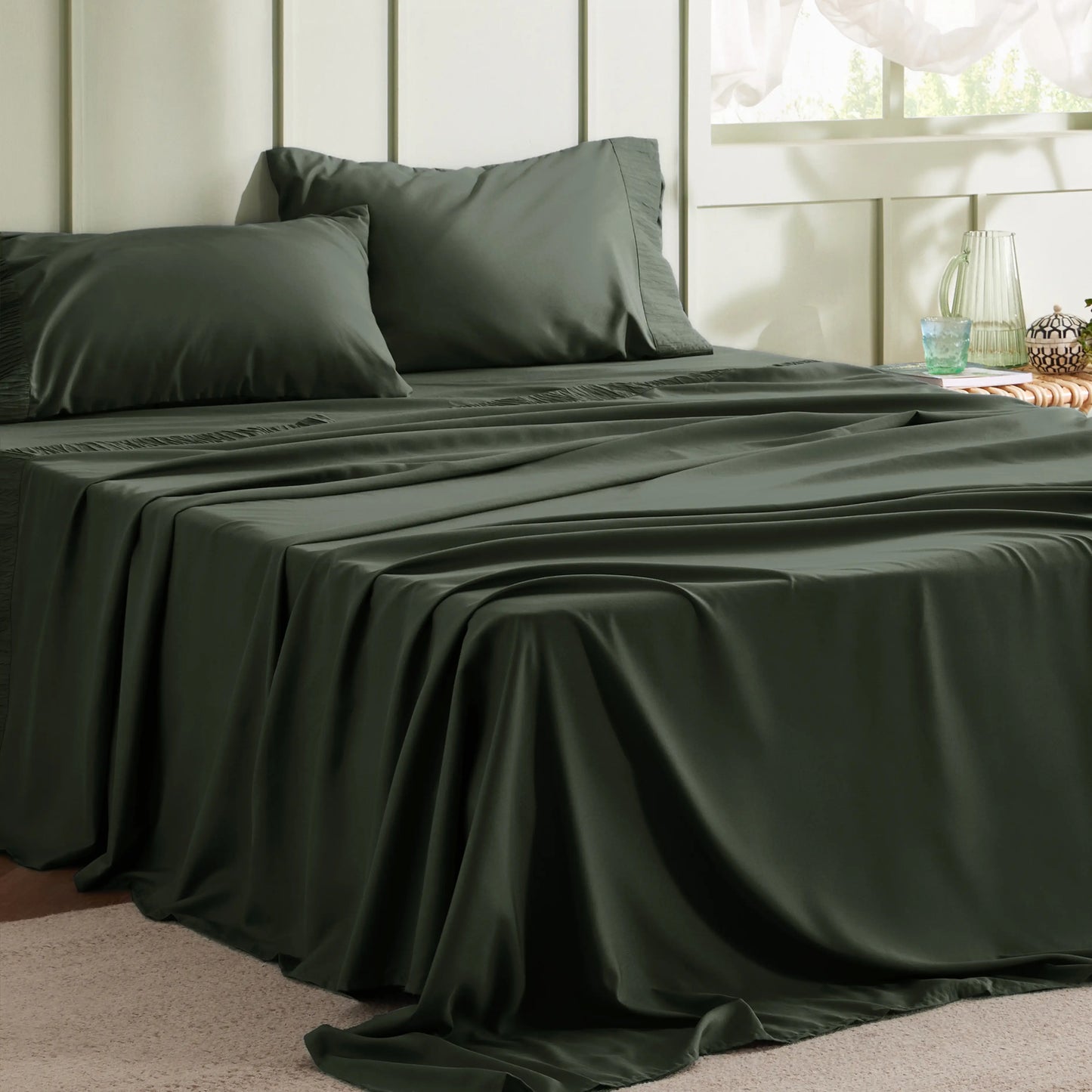Ruched Sheet Set
