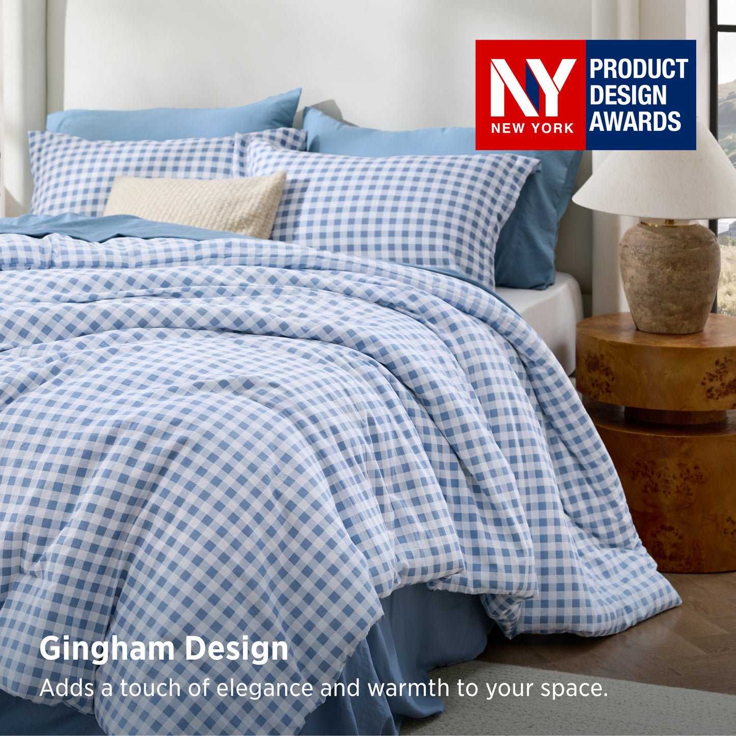 Gingham Comforter Set