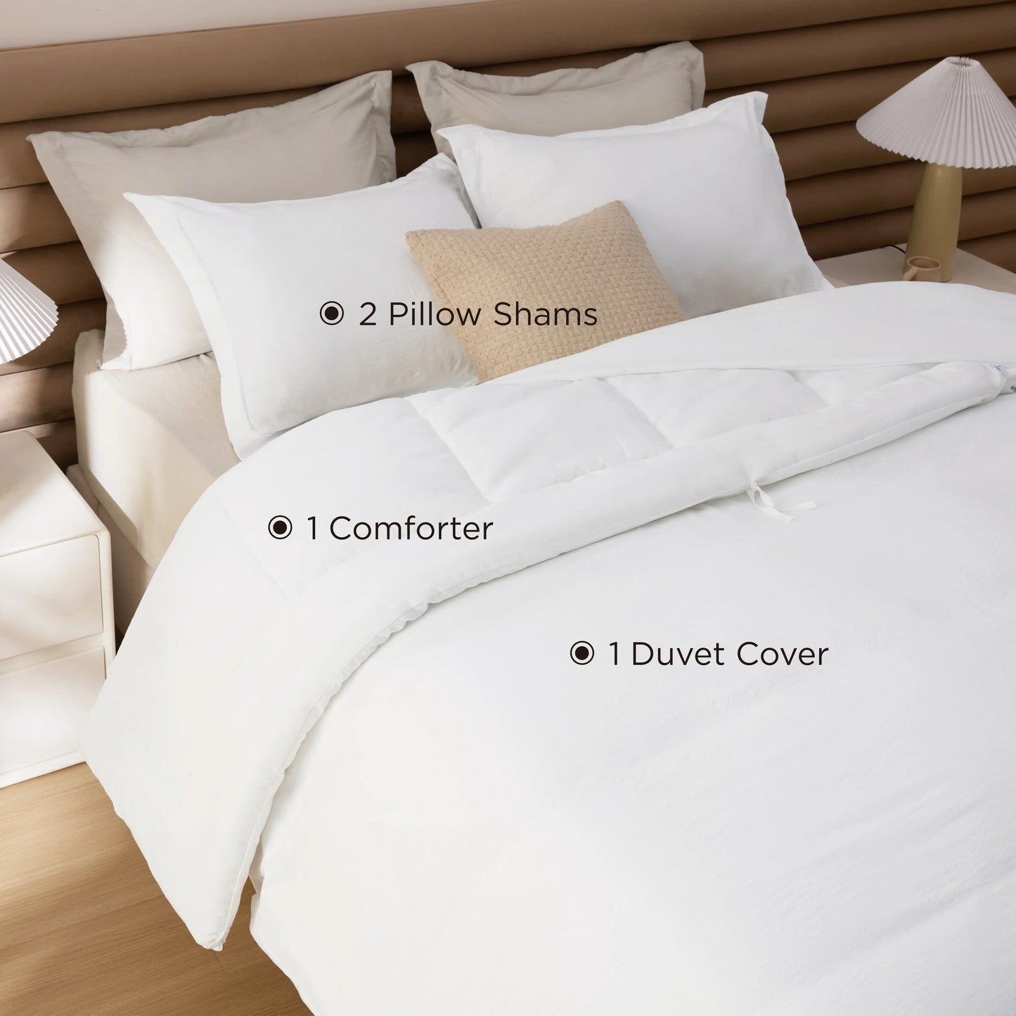 Prewashed Cotton-like Down Alternative Bed-in-a-bag