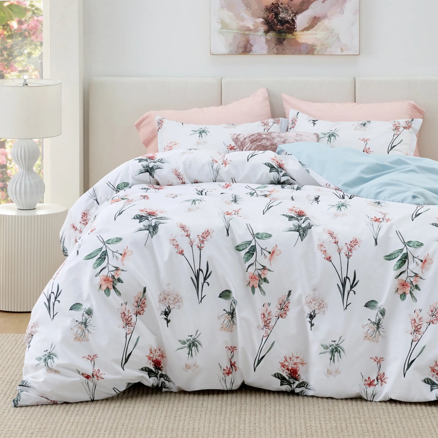 PureWoven™ 100% Cotton Patterned Duvet Cover Set