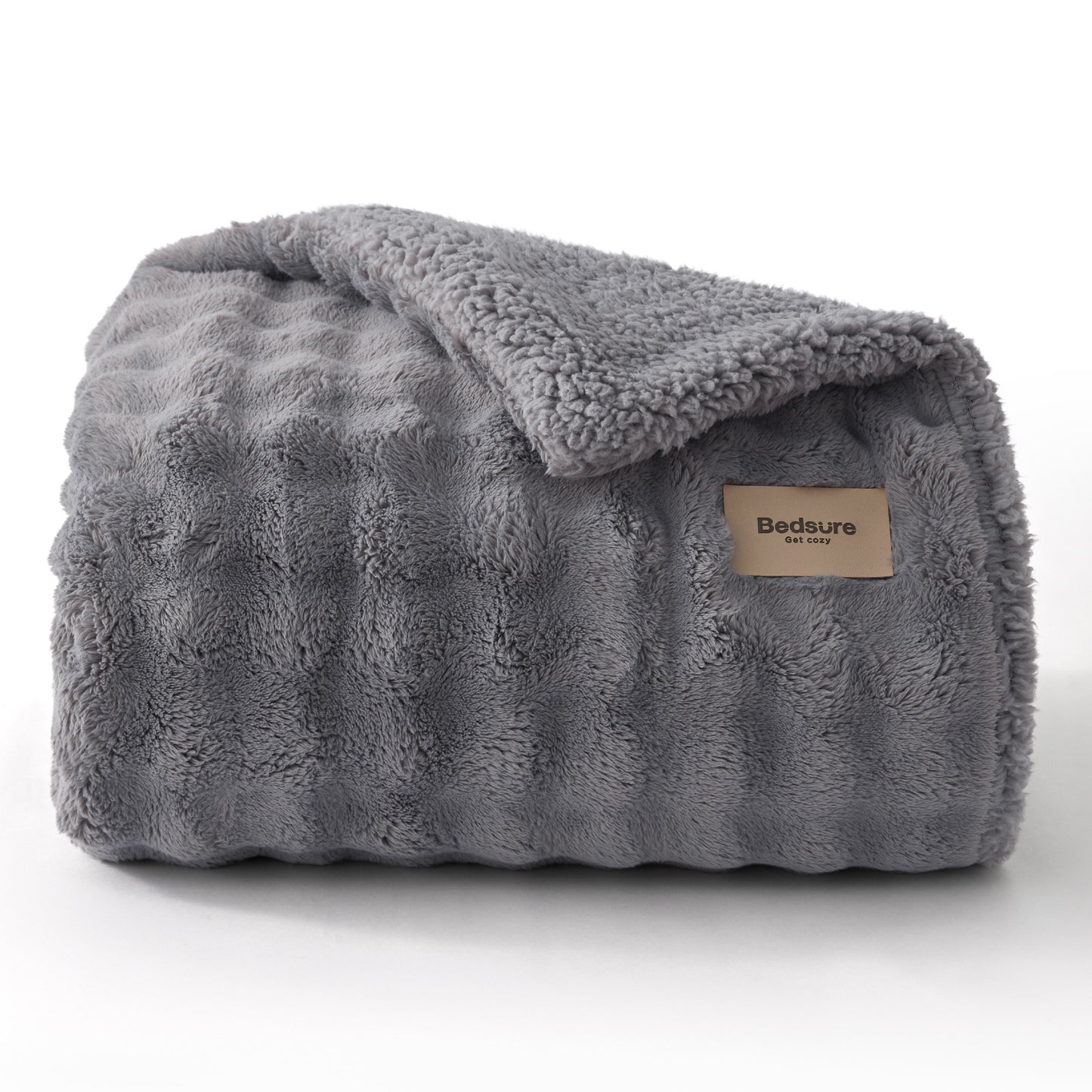GentleSoft® Bubble Sherpa Fleece Blanket