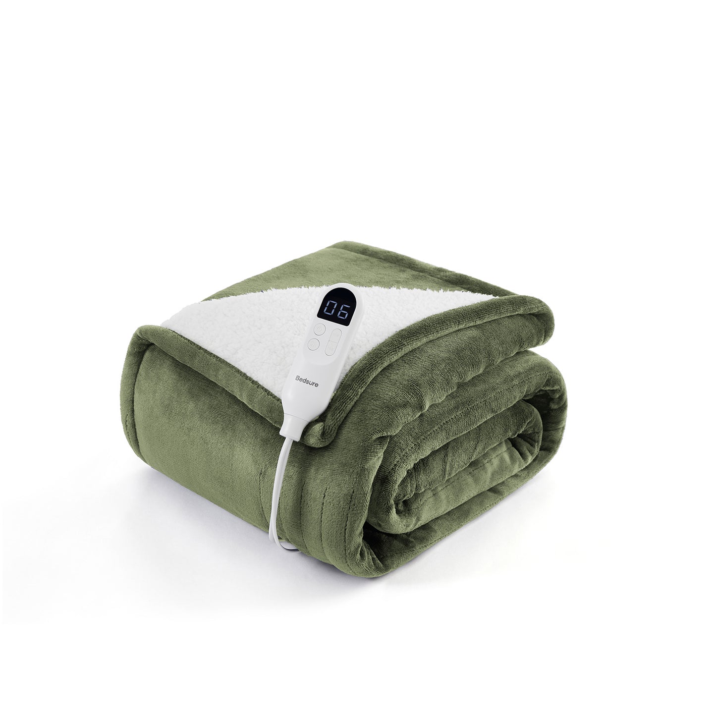Solid Flannel Heated Blanket