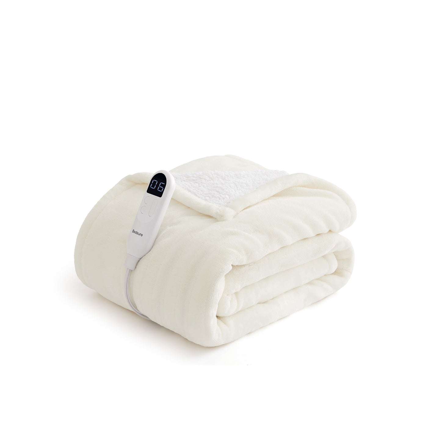 Solid Flannel Heated Blanket