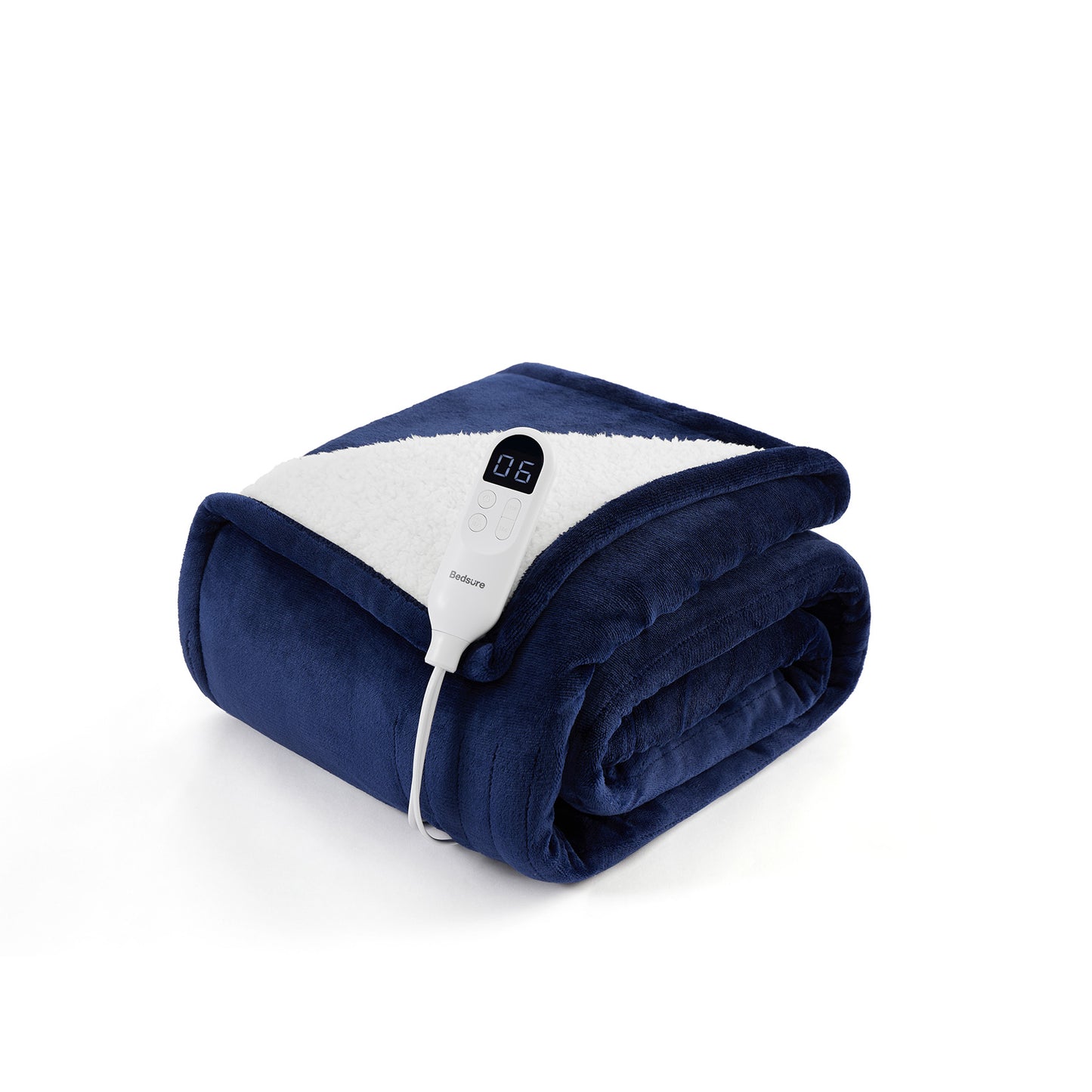 Solid Flannel Heated Blanket