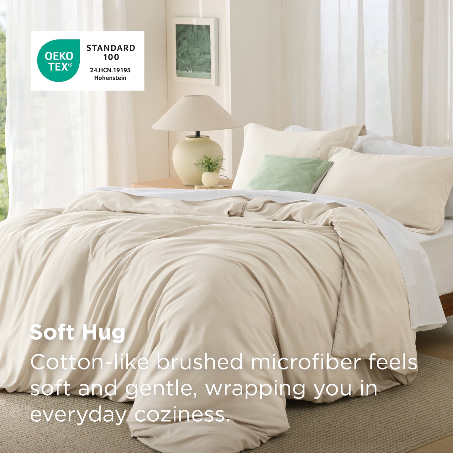 Brushed Microfiber Duvet Cover Set