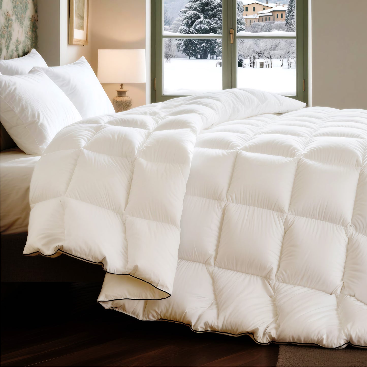 White Duck Down Feather Comforter