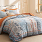 GentleSoft® 100% Cotton Patterned Duvet Cover Set