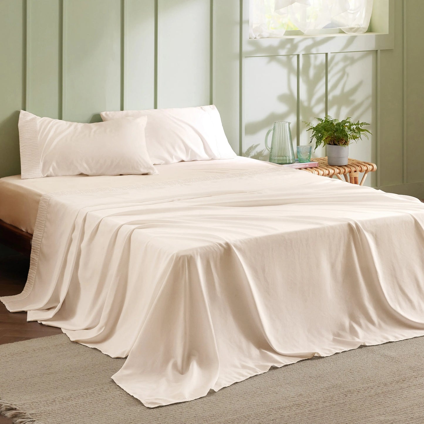 Ruched Sheet Set