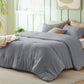 Prewashed Plain Comforter Set