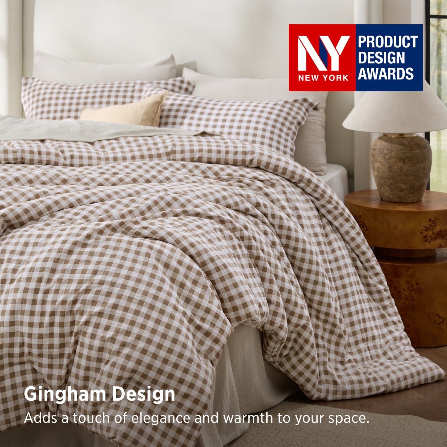 Gingham Comforter Set