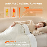 Bedsure Electric Heated Flannel Blanket