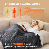 Bedsure Electric Heated Flannel Blanket