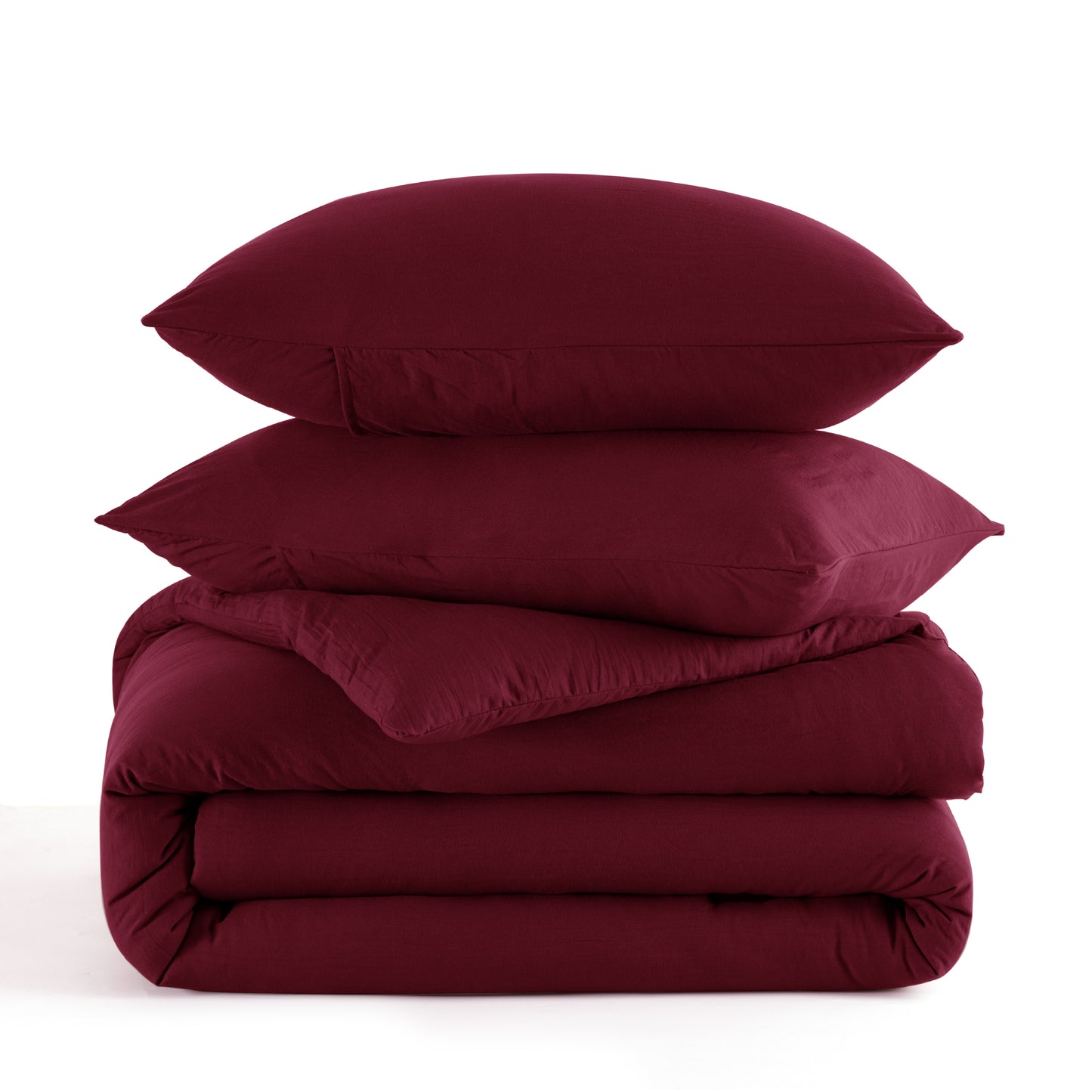 Prewashed Plain Comforter Set