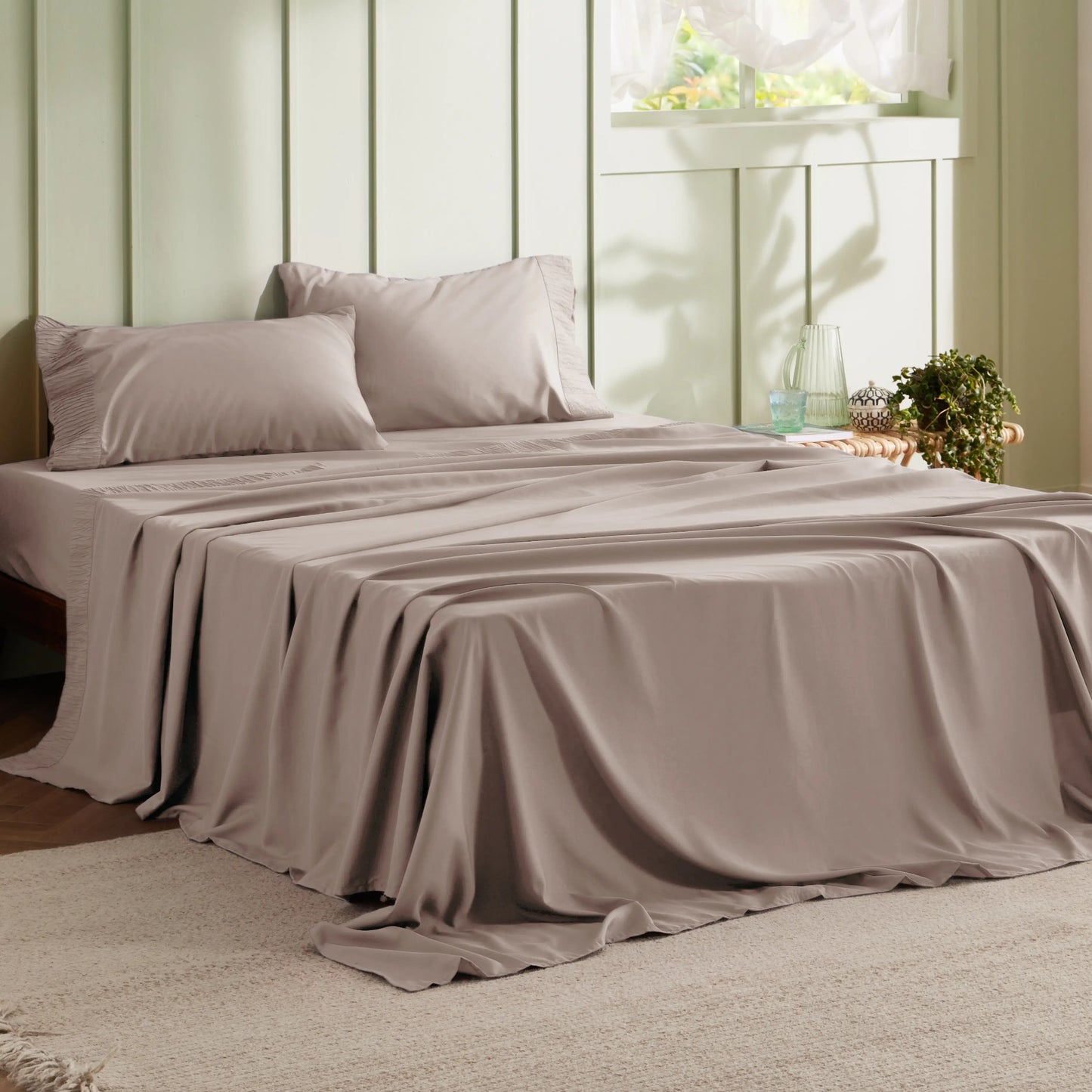Ruched Sheet Set