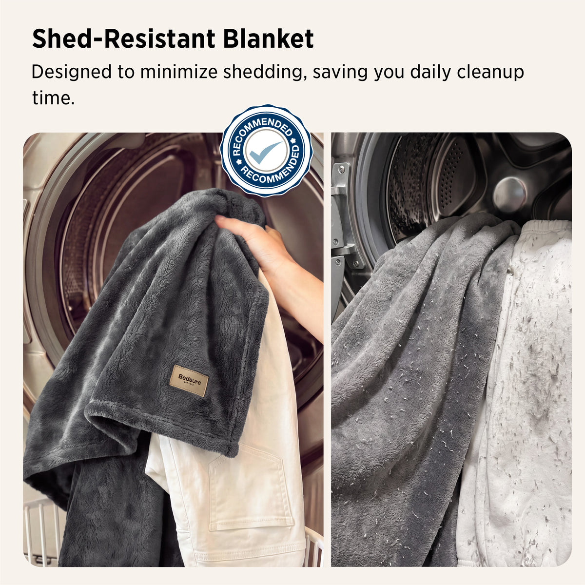 Shed-Resistant & Anti-Static Blanket