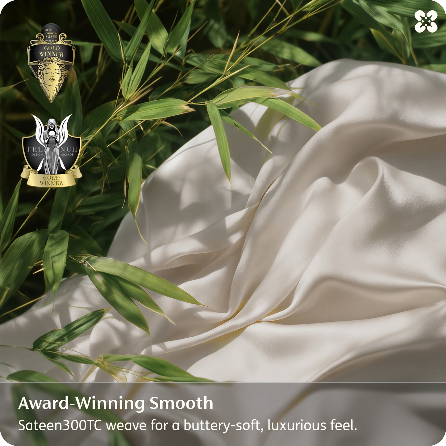 PureWoven™ Organically Grown Bamboo Viscose Fitted Sheet Set