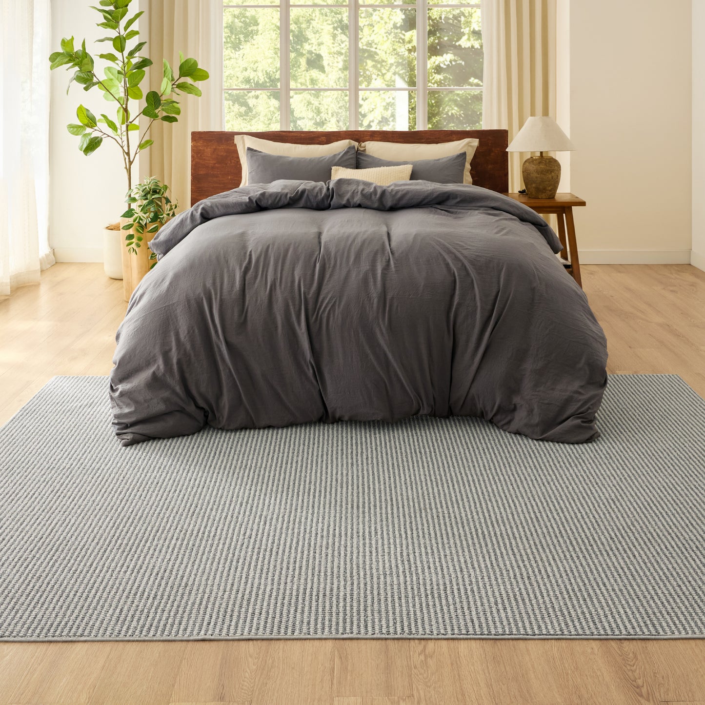 Faux Wool Area Rug