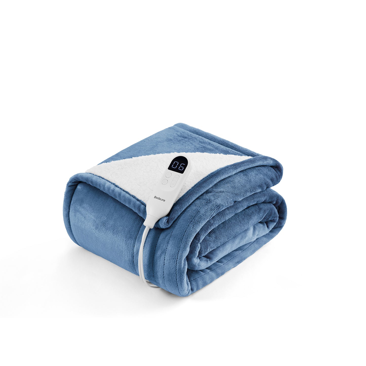 Solid Flannel Heated Blanket