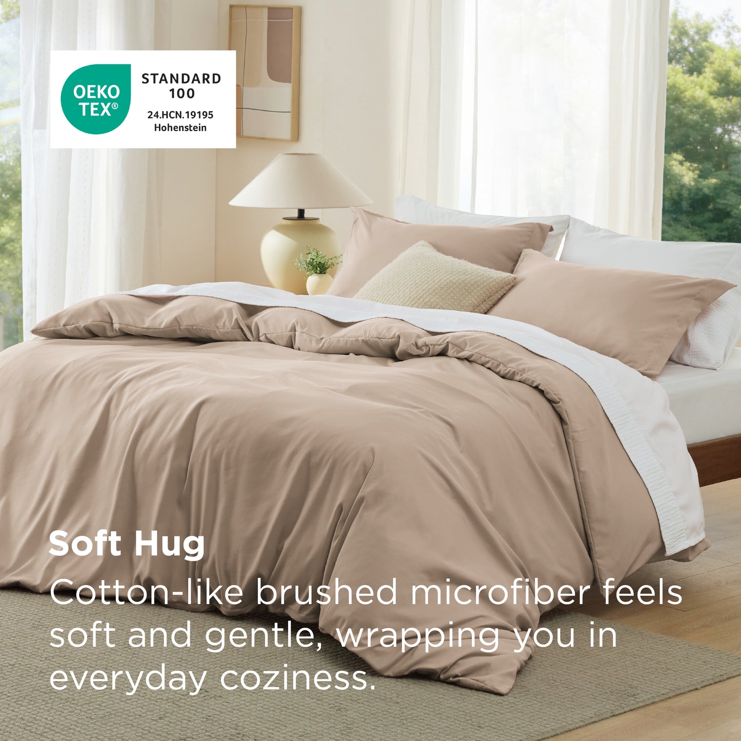 Brushed Microfiber Duvet Cover Set