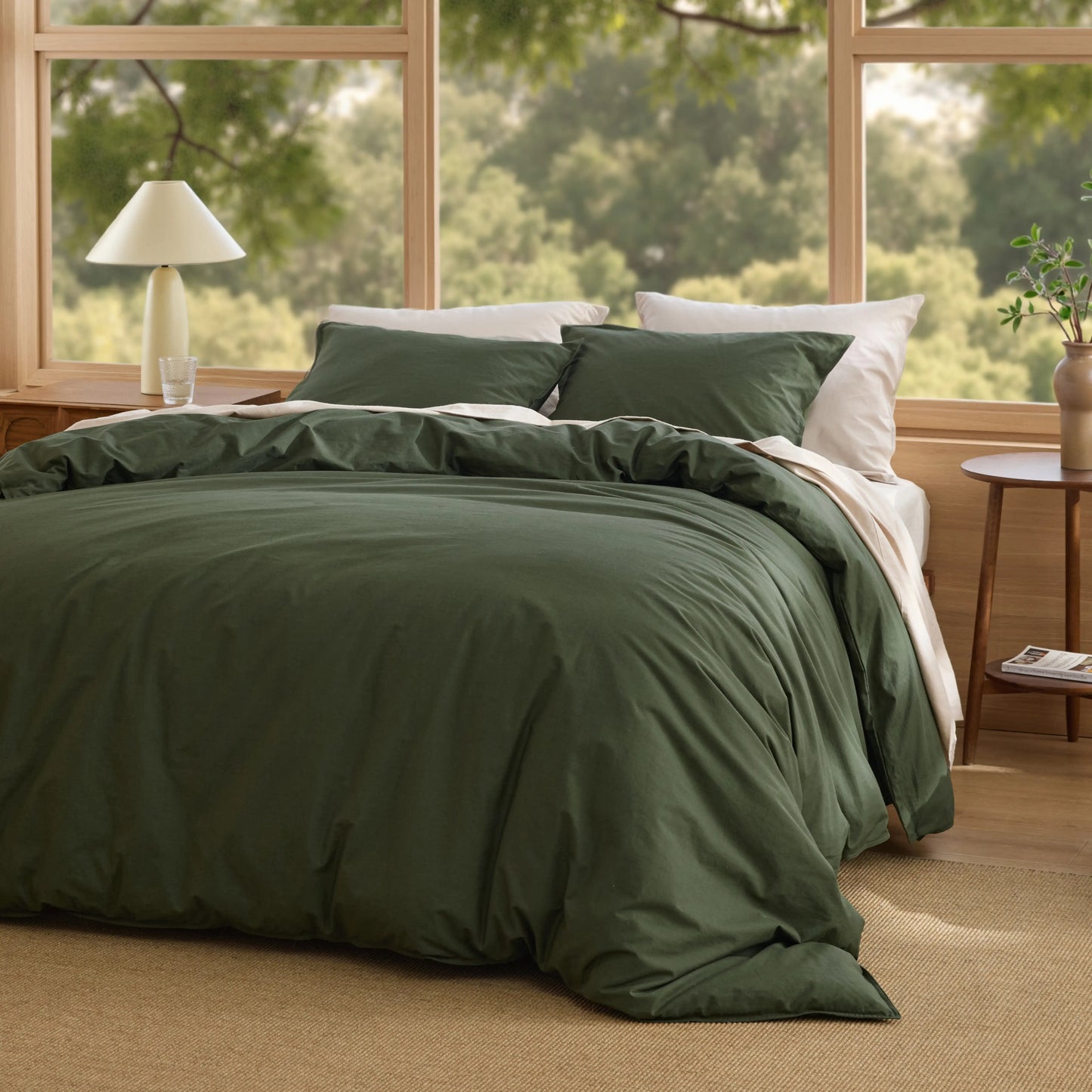 GentleSoft™  Slub Cotton Duvet Cover Set