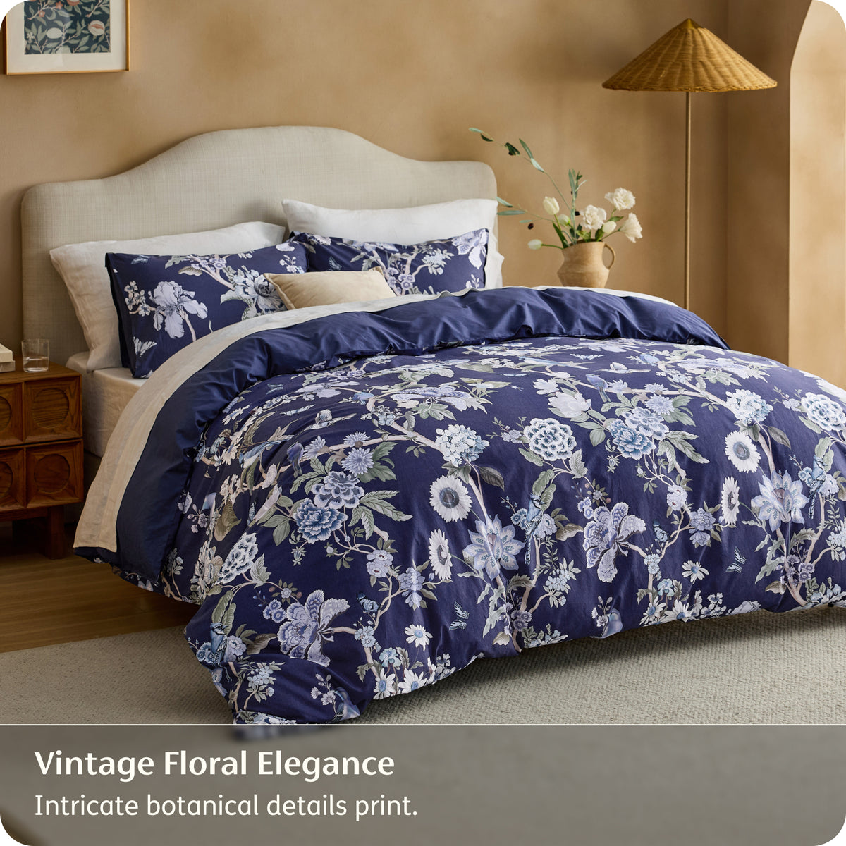 100% Cotton Patterned Duvet Cover Set