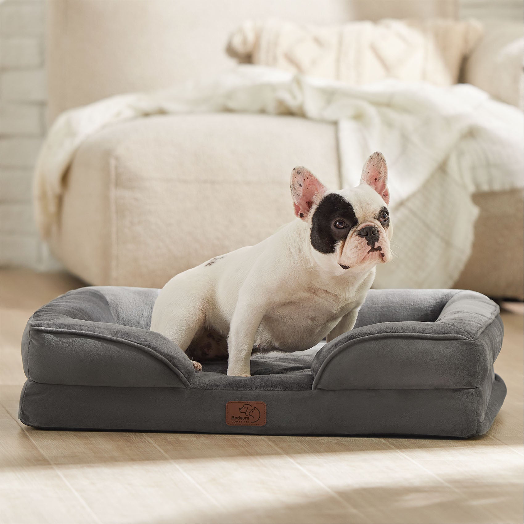 Orthopedic Flannel Dog Sofa