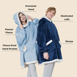 Sherpa Fleece Wearable Blanket Short