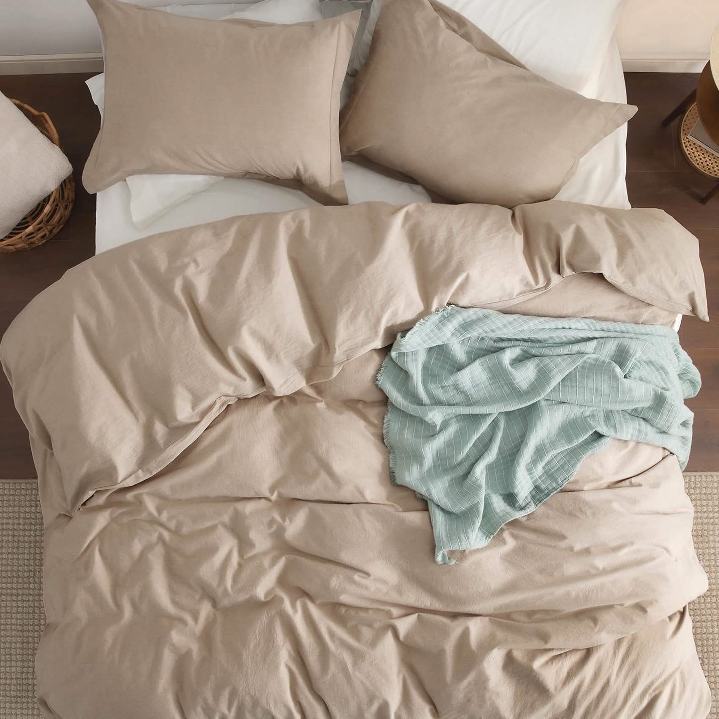 GentleSoft™ Washed Cotton Duvet Cover Set