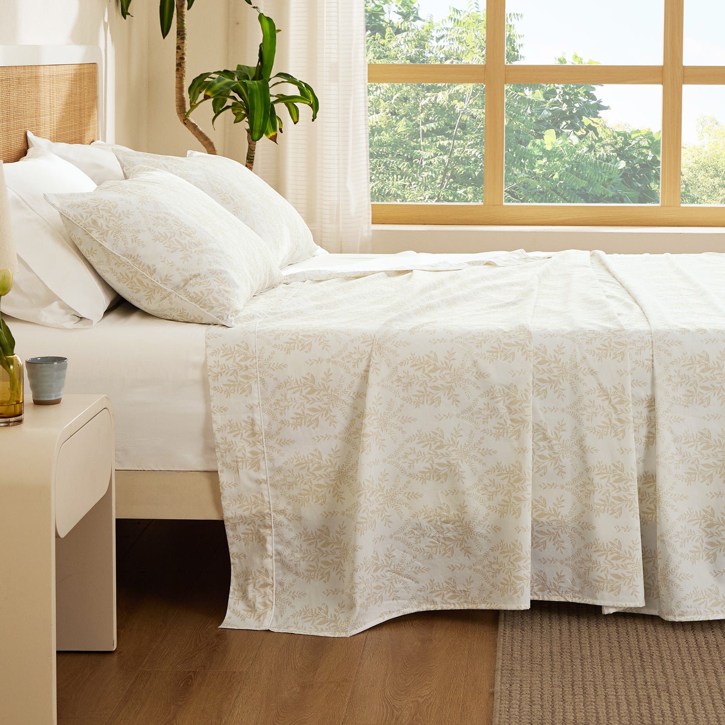 100% Cotton Floral Print Sheet Set