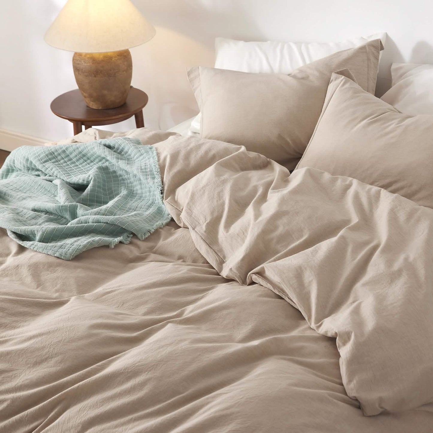 GentleSoft™ Washed Cotton Duvet Cover Set