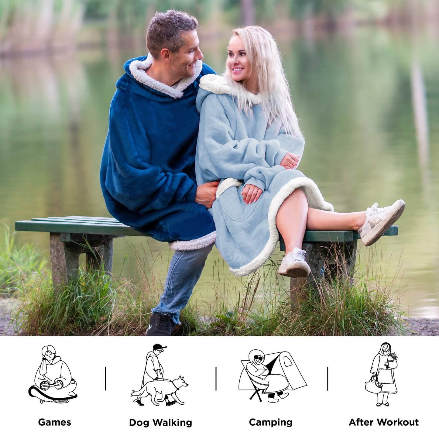 Sherpa Fleece Wearable Blanket